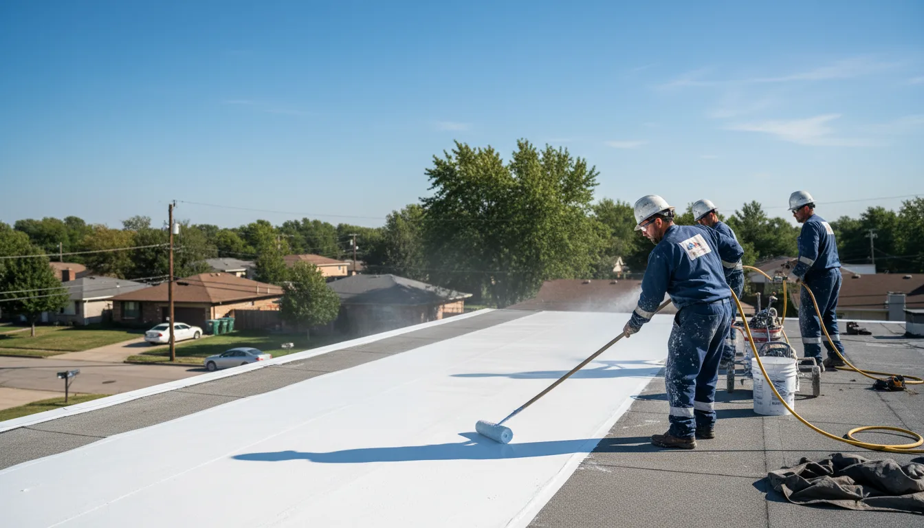 Commercial roof coating in Nicholls, GA near me